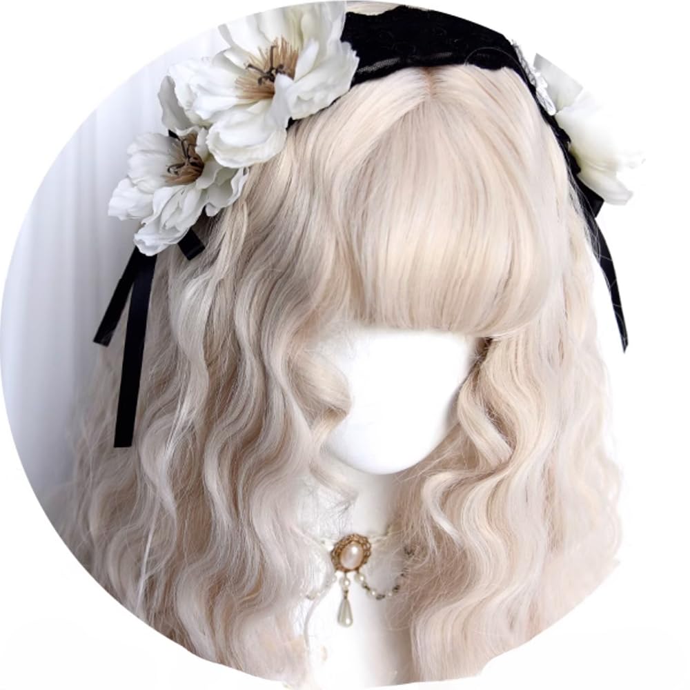 Lolita Long Full Long Curly Cosplay Harajuku Net Included Wig, Wig, Wig, Women's, Hair, Bangs, Fashion,