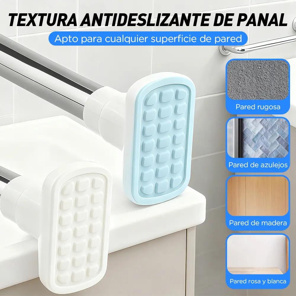 Adjustable Bathroom Curtain Rod Tube Expandable From 110-200 Cm
