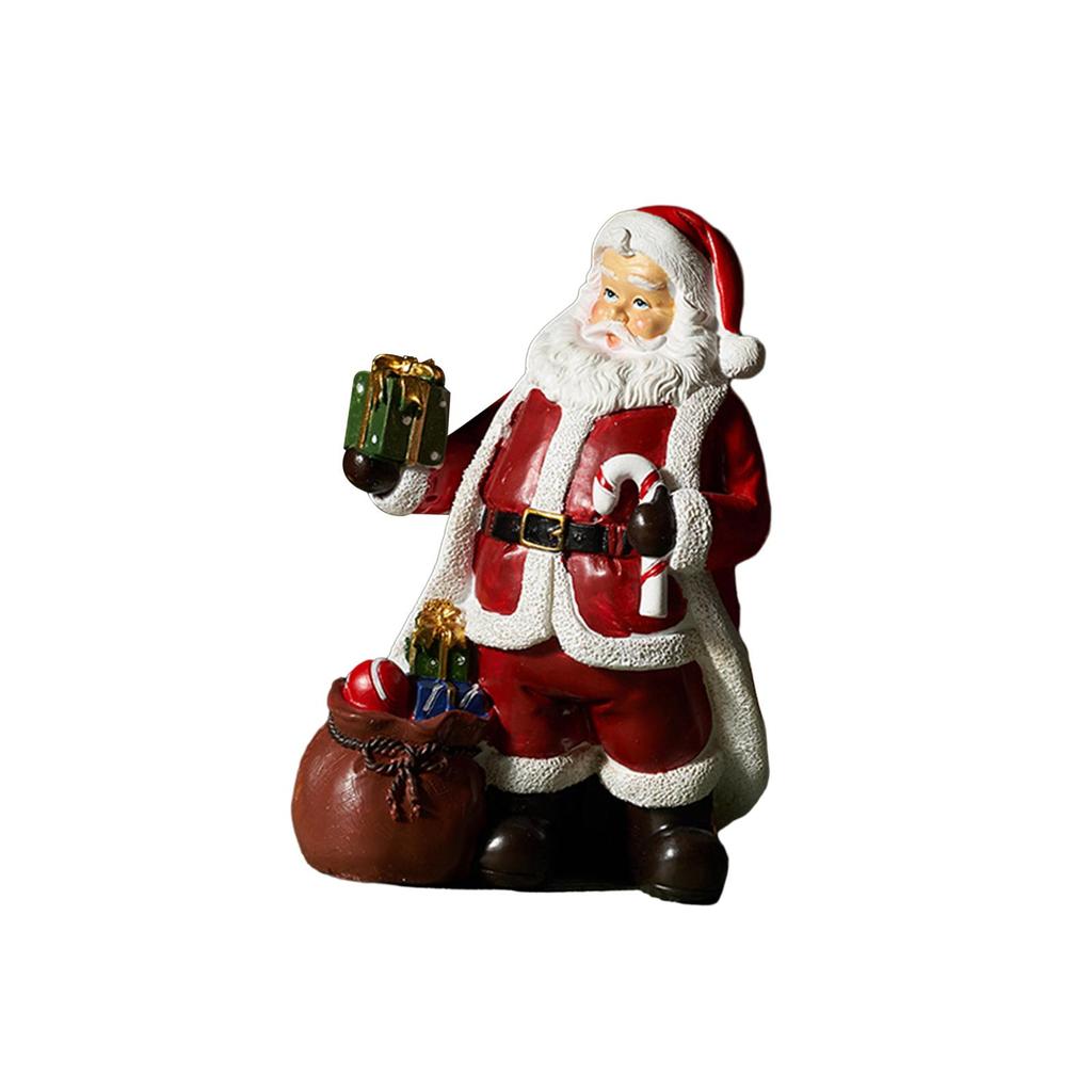 Santa Figurine Resin Santa Claus Decorations for Farmhouse Home Office Table