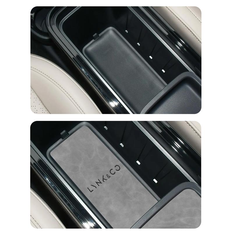 For Lynk & Co Z20 Car Center Console Decoration Cover Anti-Slip Gate Slot Cup Holder Mat Storage Cover Pad Interior Accessories