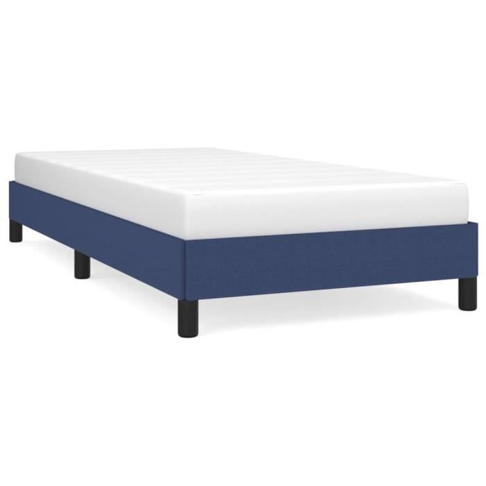 346678 vidaXL Bed Frame Blue 80 X 200 Cm Fabric