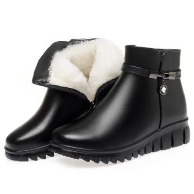 Women's Snow Boots Winter Warm Wedges Women's Ankle Boots Large Size Non-slip Shoes Boots