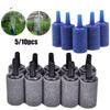 5/10 Peças Pedra de Ar Formato Cilindro para Aquário Liberação de Bolhas Minerais Bomba de Aquário Pedra de Ar Aeração Acessórios Aerador