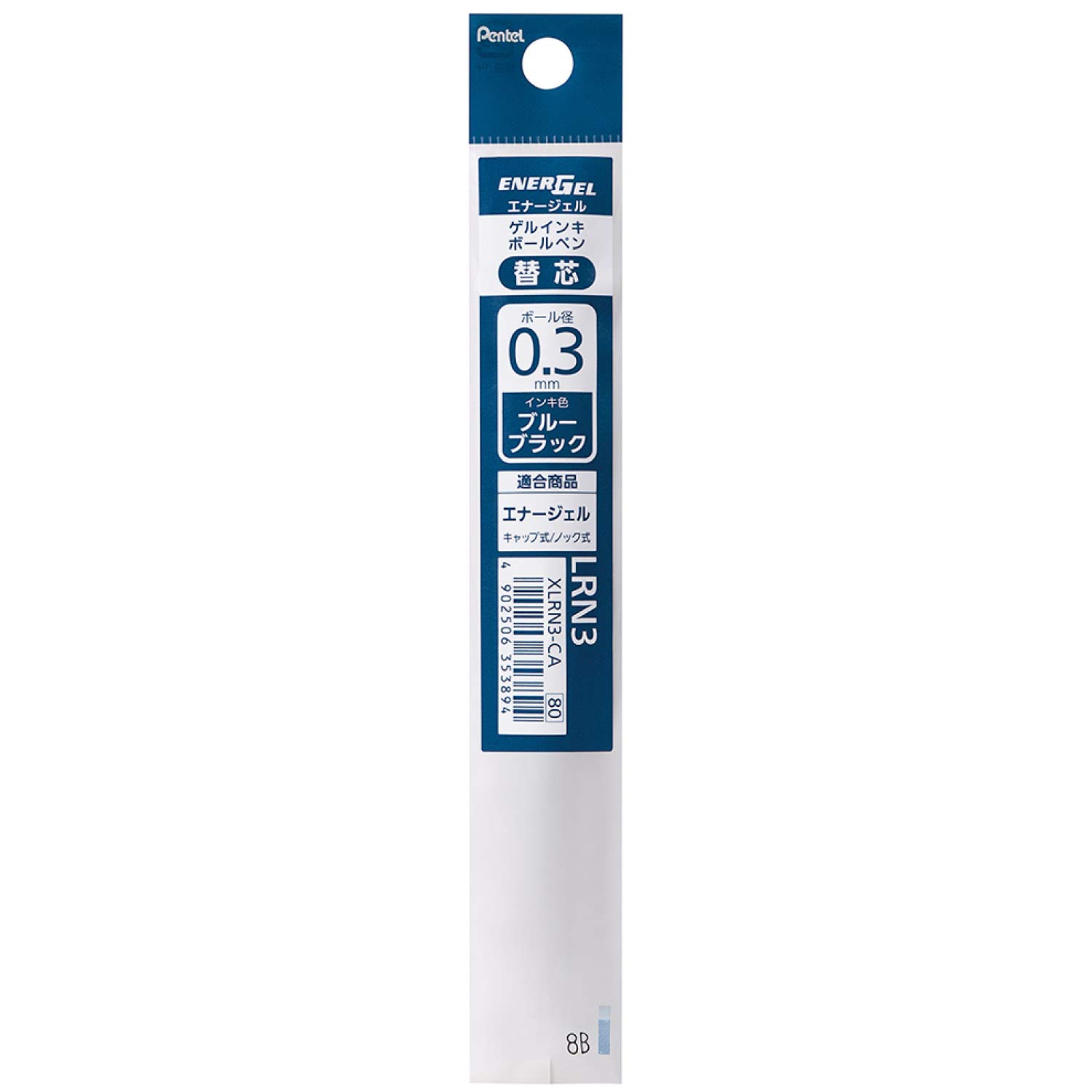 

Pentel Ballpoint Pen Refill Energel Blue Black 10pcs XLRN3-CA 0.3mm