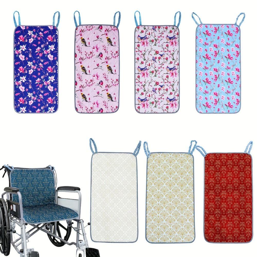 Water Absorbent Wheelchair Seat Cushion Washable Leakproof Wheelchair Incontinence Pad Anti-Slip Comfortable Chair Protector