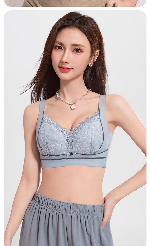 Lace Wire-Free Plus Size Bra for Large Busts: Minimizing, Shaping, Push-Up Comfort, Reduces Underarm Fat - New Style