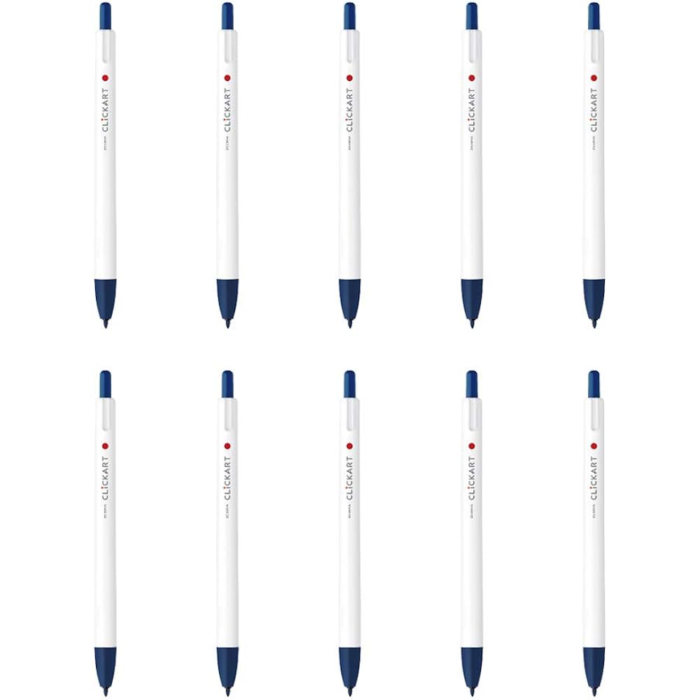 Zebra Water-based Pen Clickart Blue Black 10pcs B-WYSS22-FB