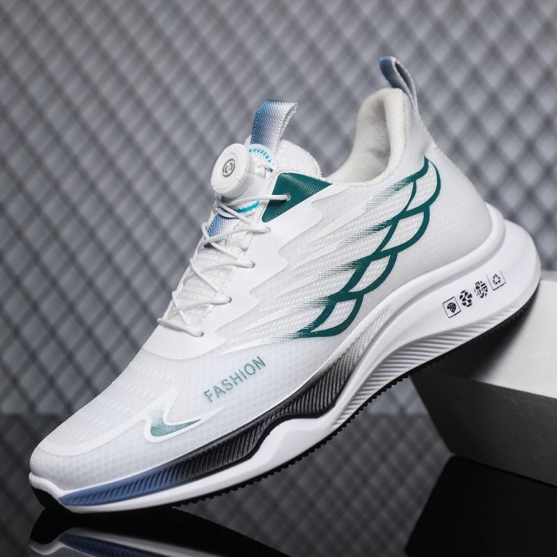 Hot Sale Daily Men Sneakers Outdoor Breathable Comfortable Sports Running Shoes Fashion Rotating Buckle Wear-resistant Men Shoes