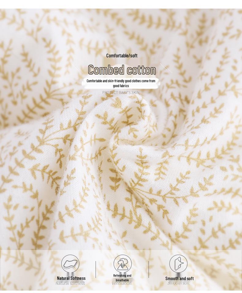 Thick, Quilted Cotton Baby Onesie for Autumn & Winter