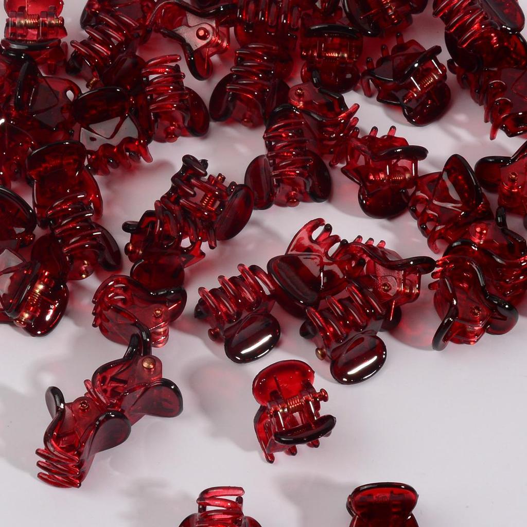 50 Stück Box 1,5 cm Mini Damen Pony Clips | Haarstyling Klammern