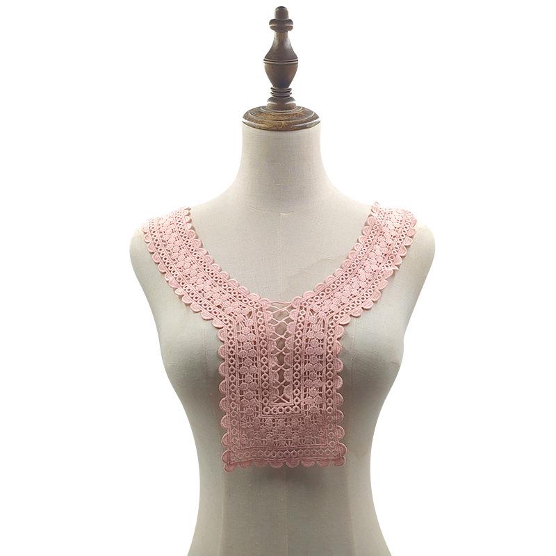 Water-Soluble Lace Collar, Milk Silk Embroidered Collar, Three-Dimensional Hollow Embroidered Fake Collar Diy Lace Accessories