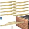 Kotarbau® Modern Edge Furniture Handle Aluminum Matte Gold 256 / 276 Mm Set Of 10 Pcs