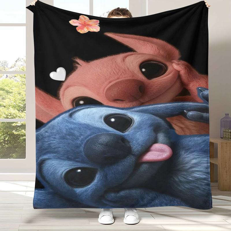 Coperta di Flanella Kawaii a Punto S, Coperta Morbida e Calda in Peluche per Casa, Camera da Letto, Letto, Divano, Campeggio, Picnic, regalo bambini
