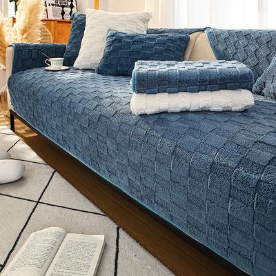 Einfarbig Plaid Sofa Kissen Abdeckung Wohnzimmer Sofa Abdeckung Tuch Handtuch Einfache Moderne Winter Plüsch Verdickung Nicht-Slip warme