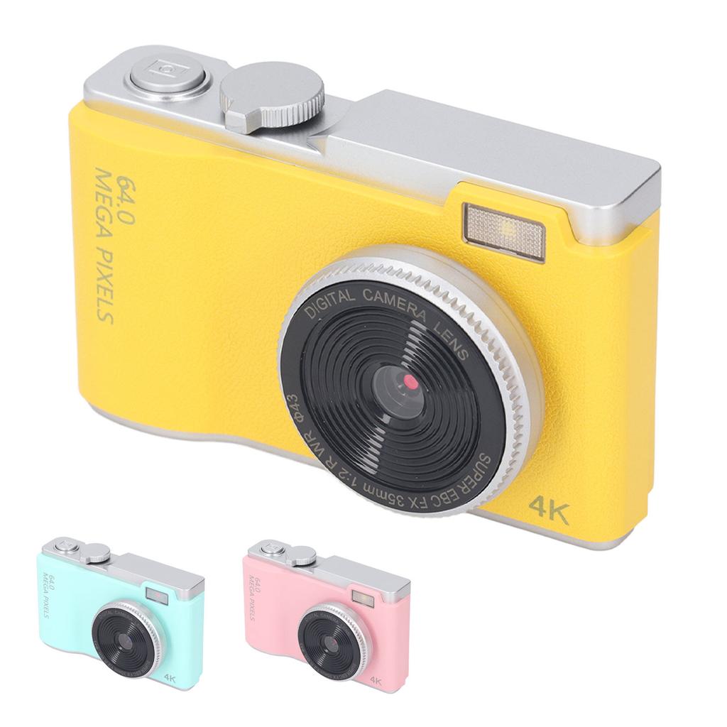 48MP 1080P Digital Camera 16X Digital Zoom 2.4inch HD Display Front and Rear Dual Lens Type C Chargi