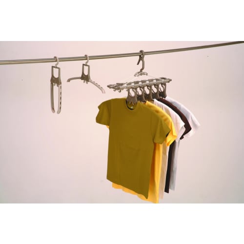 Twin Mall Laundry Drying Rack, Aluminum Stretchable 7-Row Rack, Set of 2, TA-7-2