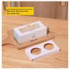 Disposable 2-Cavity Egg Tart Packaging Box