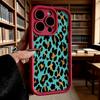 Teal Gold Leopard Print Luxury Anti-Slip TPU Phone Case For Xiaomi Redmi Note 15 14 13 12 11 10 9 Pro Full Protective Cover
