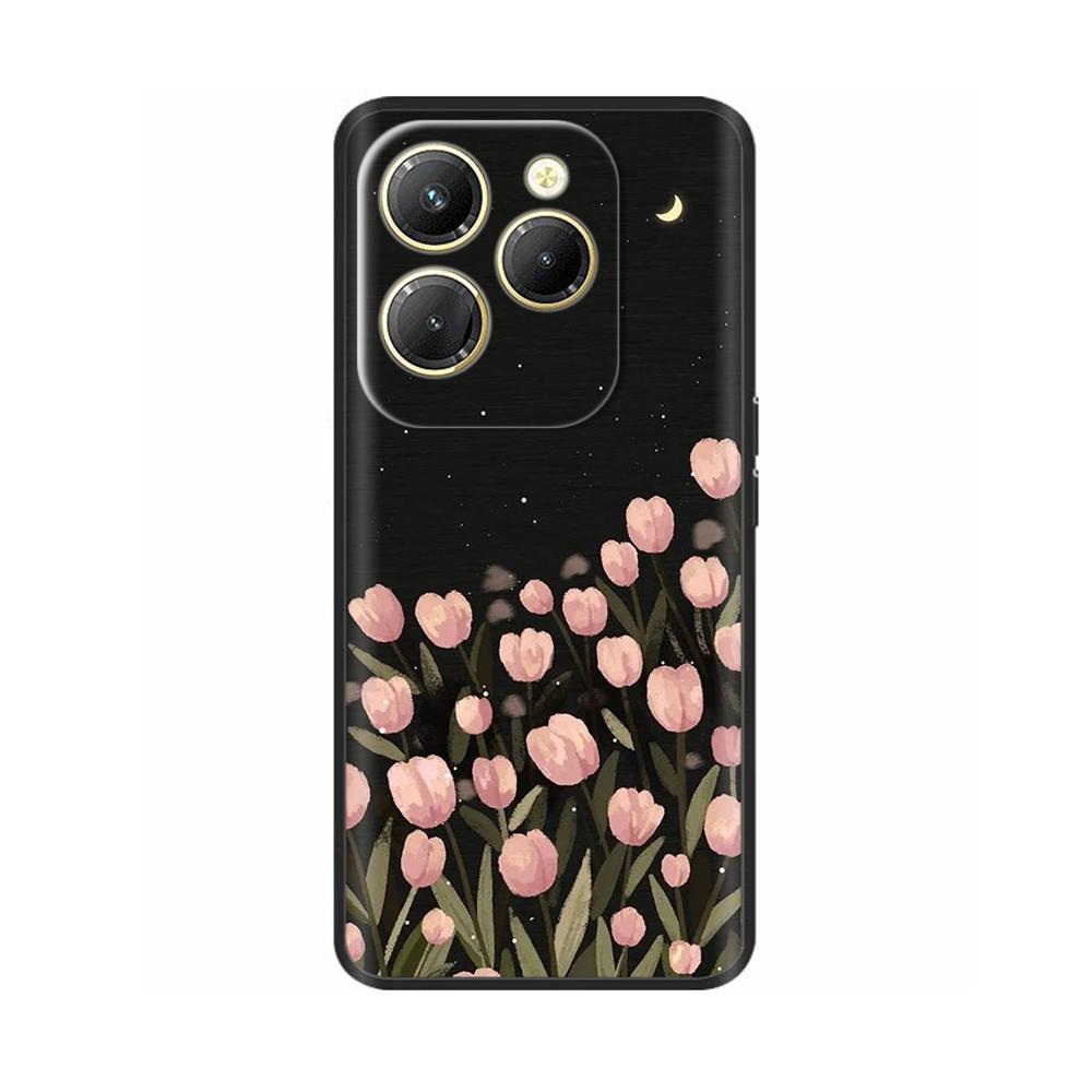 Für Infinix Hot 40 Pro Hülle Stoßfestes Silikon Weiche Handyhülle Rückseite für Infinix Hot 40 Pro Hot40 40i Hot40i Hüllen Fundas