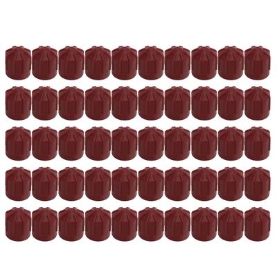 50Pcs Air Conditioning Valve Cap ABS Cover M10X1 Universal Design for Automotive