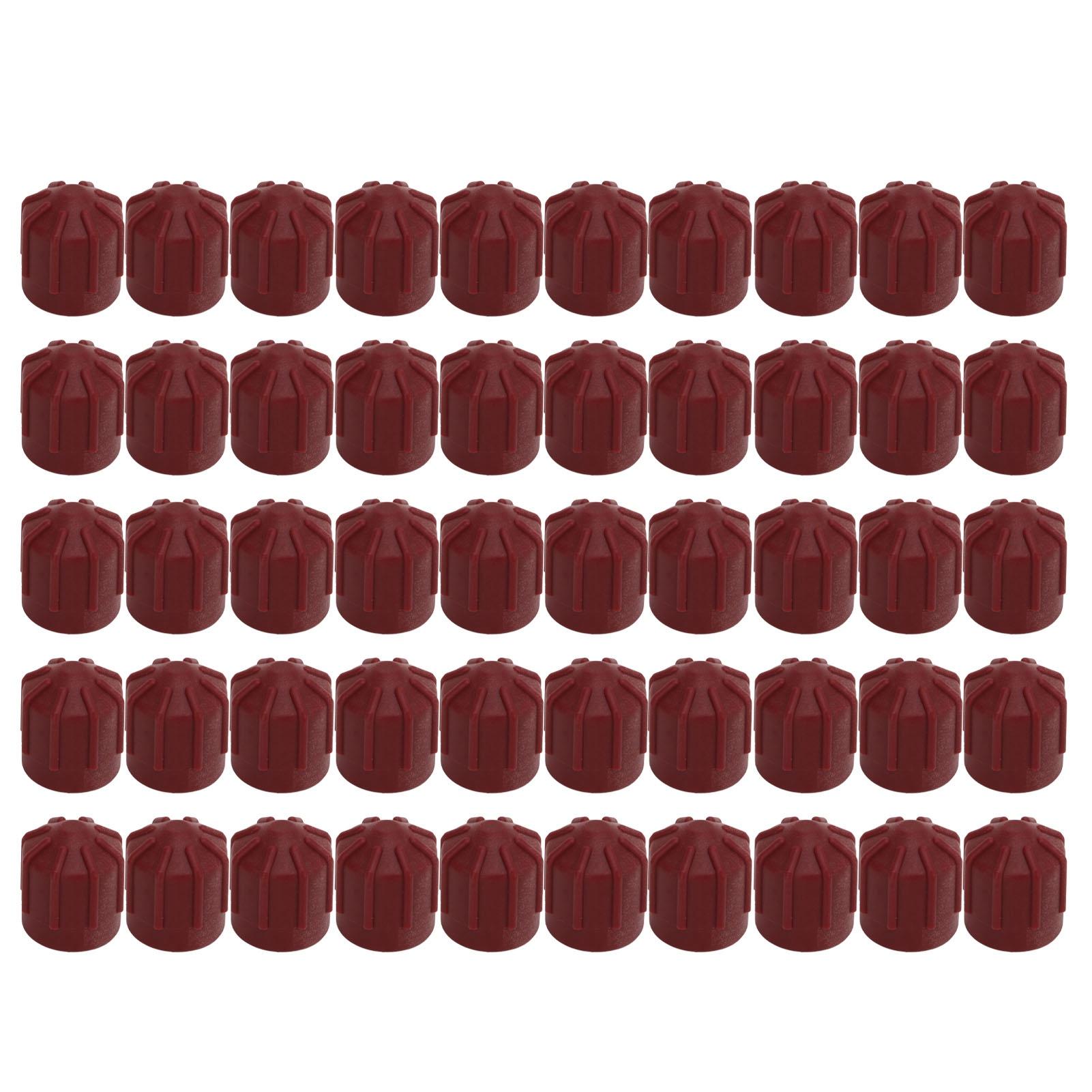 

50Pcs Air Conditioning Valve Cap ABS Cover M10X1 Universal Design for Automotive