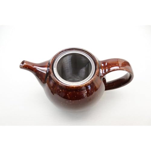 Yamakiikai Teapot, 550cc, with Kosatoame Glaze and plenty of roasted green tea, Y1217