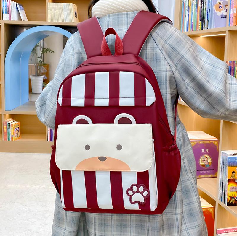 Three-Piece Backpack Set Large Capacity Children's School Bag Girls Boys Nylon Backpack for Primary and Secondary School