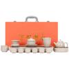 Peach & Garden Ceramic Kung Fu Tea Set