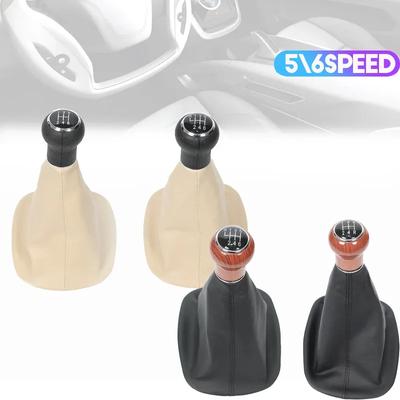 Nuovo pomello del cambio a 5/6 velocità in pelle con cuffia copri-cuffia per Volkswagen VW Passat B5 1998-2004 Accessori per lo styling dell'auto