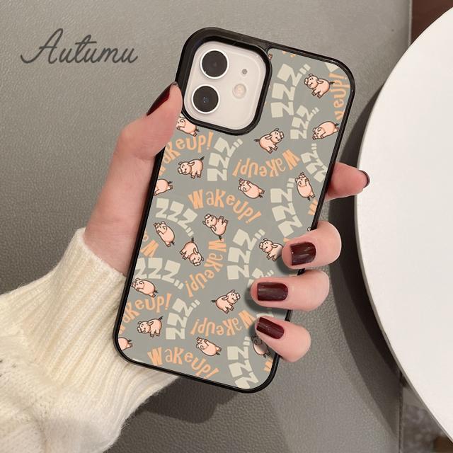 

Чехол для телефона с рисунком свиньи-копилки для iPhone 11, 12, 13, 14 Pro Max mini X XR XS SE 2020, 6S, 7, 8 Plus, Samsung Galaxy S21, S22, чехол iPhone 5 5s SE