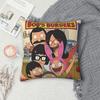 Bobs Funny B-Burgers Pillowcase Stuff Printed Cushion Cover Throw Pillow Cover Home Decorations Zippered Multiple Sizes