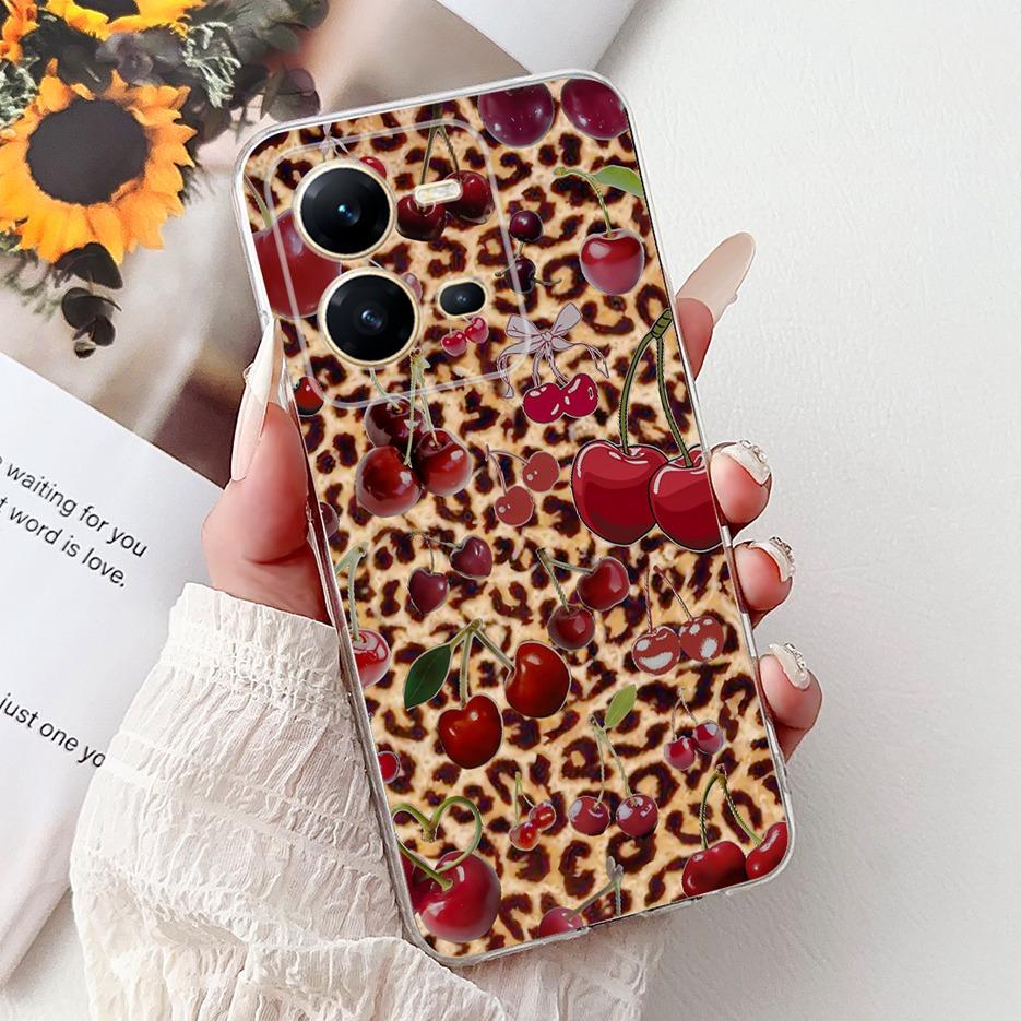 For Vivo V25 5G Case Vivo V25e V2201 Cute Cat Lion King Painted Cover Soft Silicone Phone Case For Vivo V25e V 25 VivoV25 Fundas