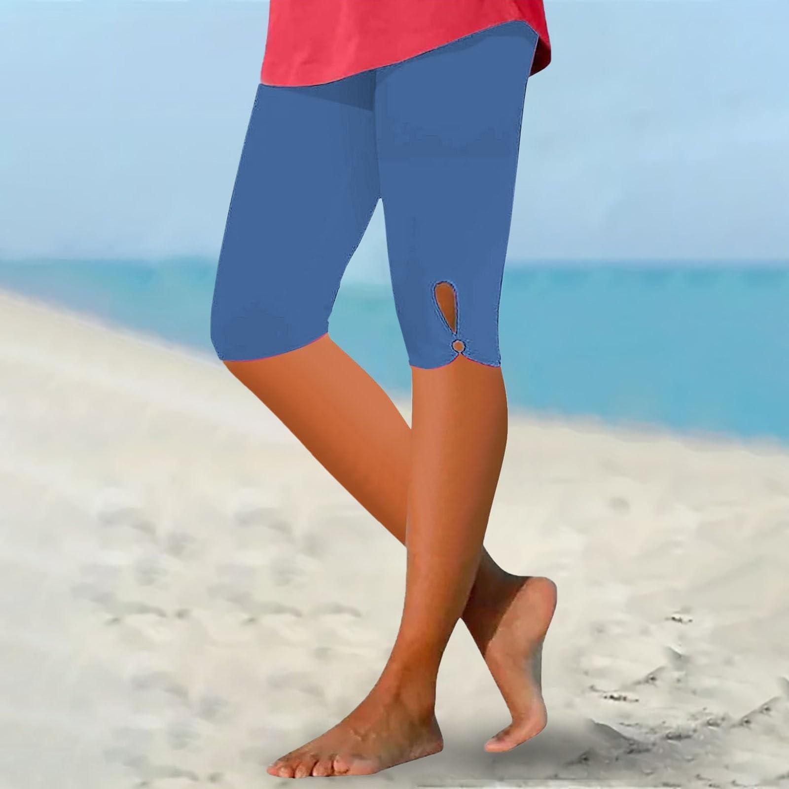 

Женские повседневные леггинсы, дышащие капри, однотонные брюки для йоги L