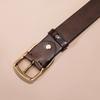 Curea pentru bărbați Piele Primul strat Piele de vacă pură Cataramă retro din cupru Curea casual pentru blugi