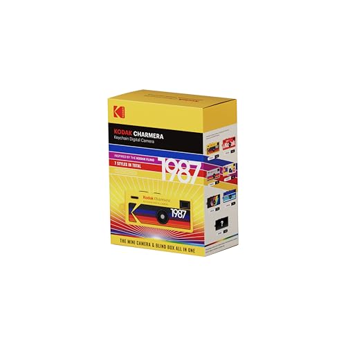 KODAK CHARMERA Keychain Digital Camera Blind Box Single Box (1 Count) Mini Camera, Digital Camera, Video Recording, Bag Charm, Film Simulation Presets