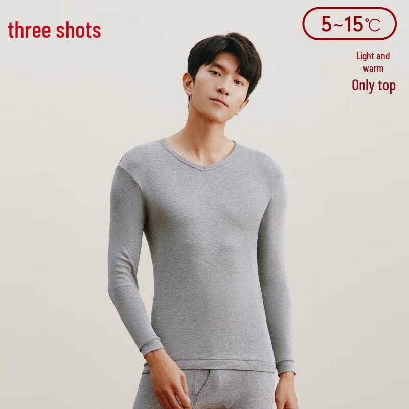 

Sanqiang Термотоп из чистого хлопка с высокой эластичностью и V-образным вырезом 3XL