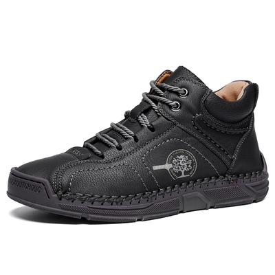 Handmade Split Leather Boots, Men Shoes, Comfortable, Ankle Boots, For Men, Casual Shoes, Large Size47 48 , Tooling Shoes