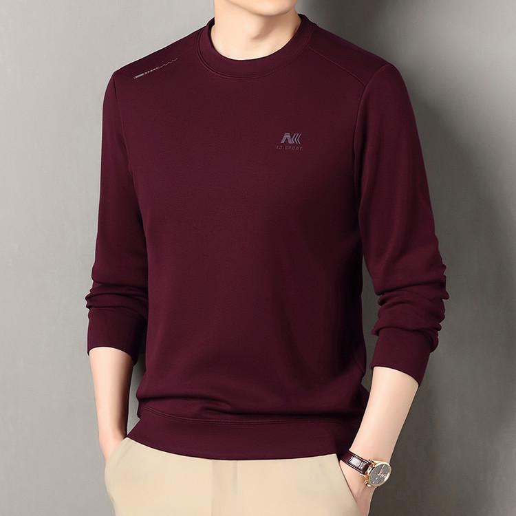 

Men s Fleece-Lined 3D Letter Sweatshirt: Winter Casual Wear, Thick and Warm Wool-Blend Round Neck Base Layer. 175/88A