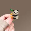 1Pc Cute Panda Brooch Chinese Trendy Versatile Personalized Jewelry Accessories Fashion Party Accessories Gifts Good Luck