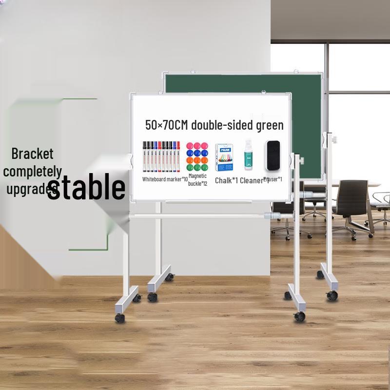 Zuchuang Jingpin Double-Sided Whiteboard & Blackboard with Stand