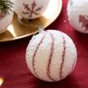 8cm Shatterproof Foam Decorative Baubles Ball Ornament Christmas Tree Decorations for Wreath Mantels Embellishments