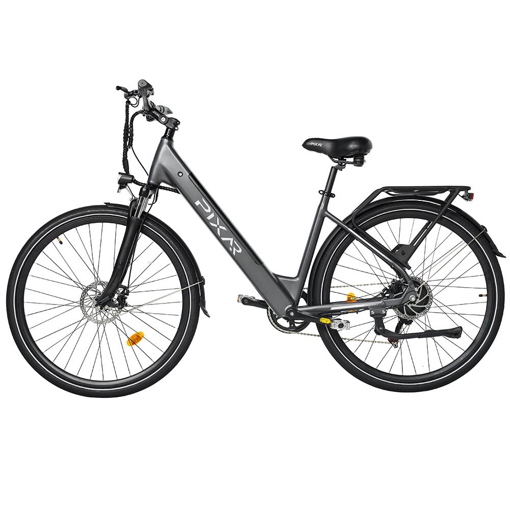 Bicicletă Electrică Pixar City Motor 250W 36V 10.4AH Autonomie Maximă 50Km Viteză Maximă 25Km/h 7 Viteze 27.5" Negru sau Gri