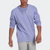 Adidas Sweatshirts Men's Light Purple Crew Neck Moderate Regular HE4347