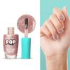 SUGAR POP Nail Lacquer Glitter Finish 01 Rose Quartz 10 Ml Pack of 1 Quick Drying Long Lasting Shiny Shimmer Shandy Polish