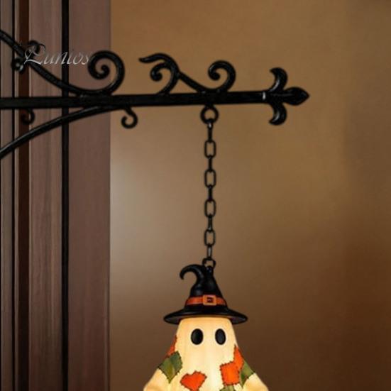 Indoor Shop Window Display Halloween Library Lantern, Decorative Bookshelf Lamp, Patchwork Ghost Unique Patch Design Light with Witch Hat, Spooky