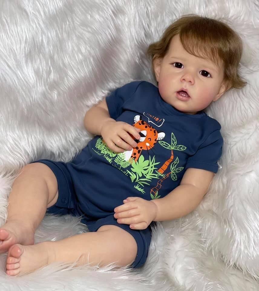 Liam 50cm Cloth Body Reborn Doll by NPK 50 cm
