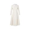 Langzi Lantingxu Stand Collar Jacquard Dress
