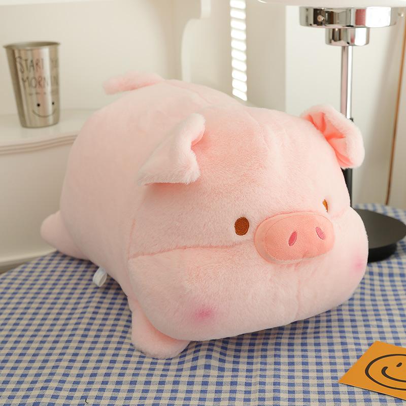 Lulu Pig Doll Lulu Pig Plush Toy Dudu Pig Doll Pink Pig Throw Pillow Bedside Cushion