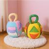 Nonstop Play Dog Snuffle Ball Flannel Hidden Treats Toy Interactive Toy Ball  Teething Cleaning