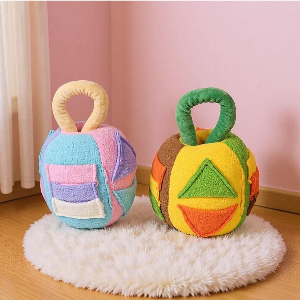 Nonstop Play Dog Snuffle Ball Flannel Hidden Treats Toy Interactive Toy Ball  Teething Cleaning
